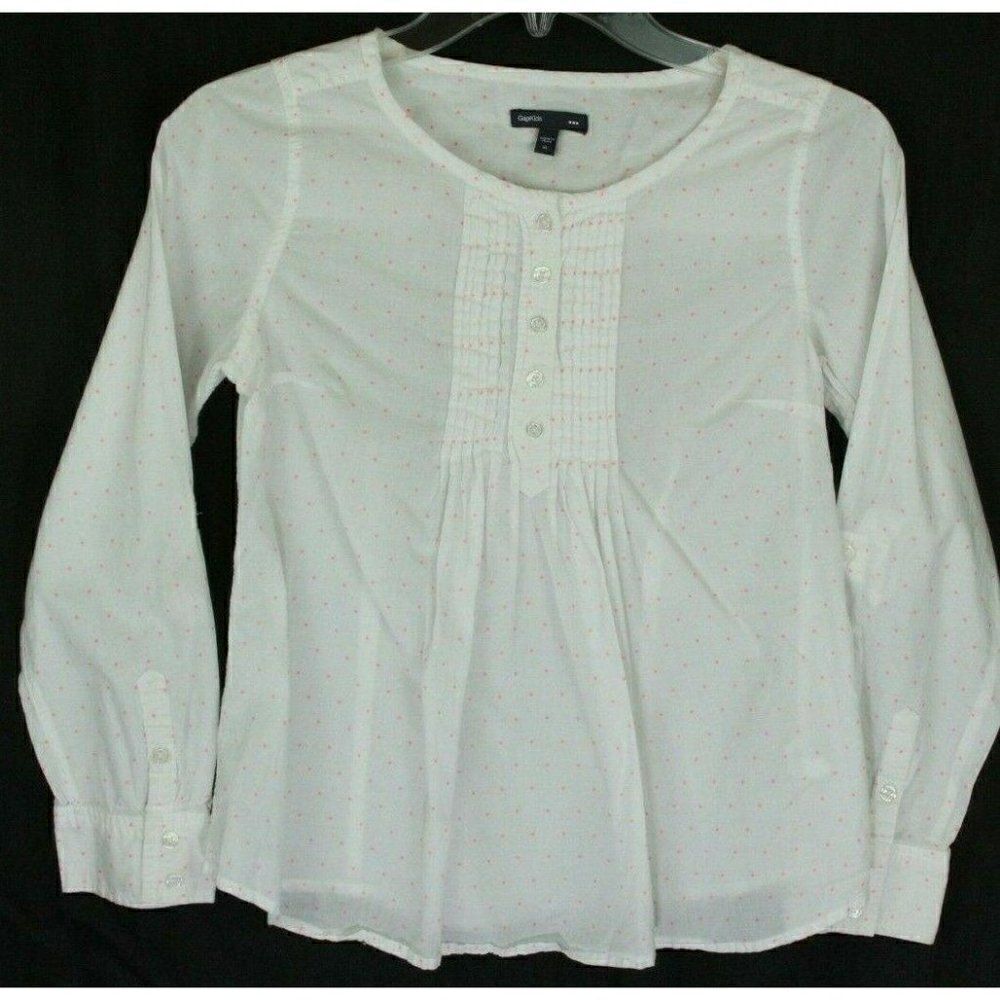 Gap Polka-Dot Shirt Girl's XL Pink